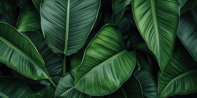 Tropische blad textuur natuur achtergrond voor eco abstract concept