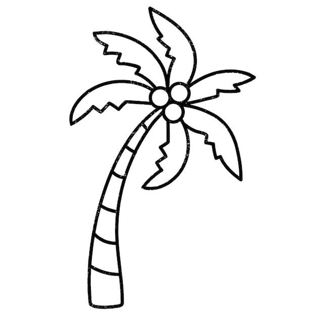 Tropische boom png sticker zomer doorzichtige achtergrond