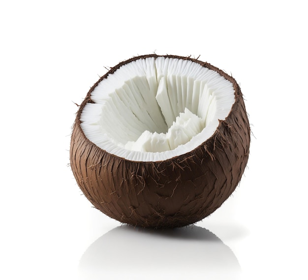 Tropische Coconut Delight geïsoleerd op wit