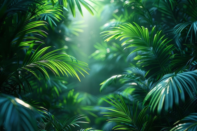 Tropische exotische bladeren achtergrond Regenwoud landschap