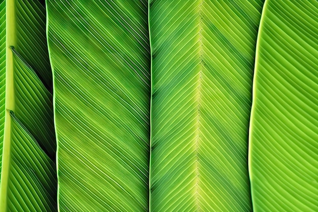 Tropische Gebladerteachtergrond met Bananenbladpatroon