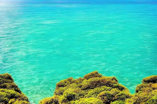Tropische helder turquoise zee