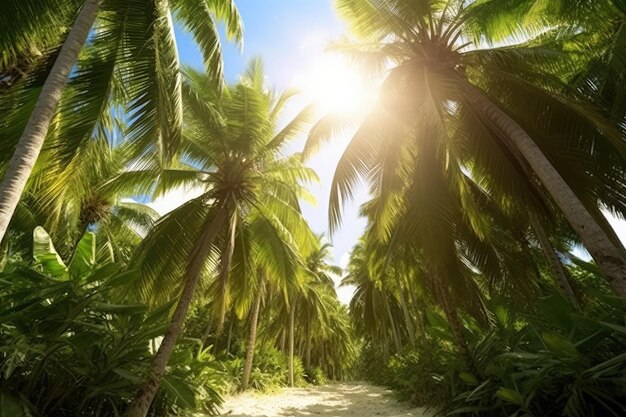 Tropische landschappen Stockfoto's en beelden Professionele fotografie AI gegenereerd