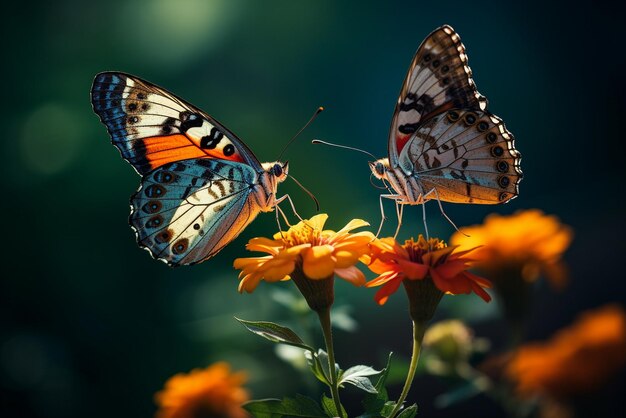 Tropische vlinders in de natuur