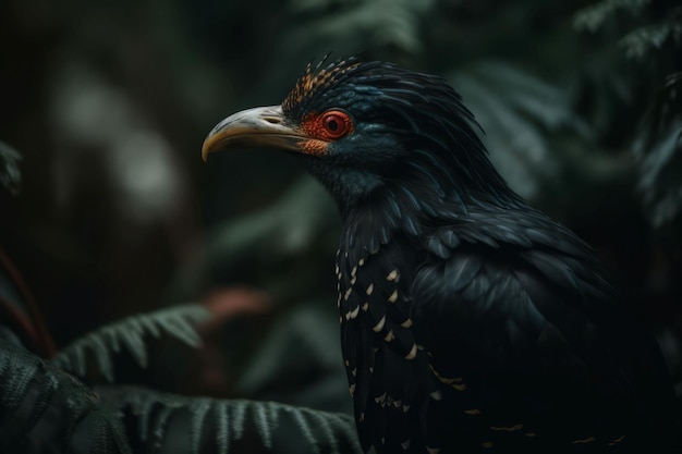 Tropische vogel close-up Park wildlife Genereer Ai