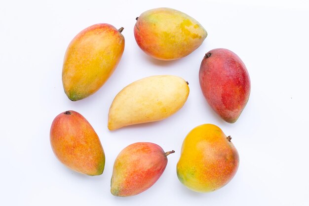 Tropische vrucht Mango op witte achtergrond