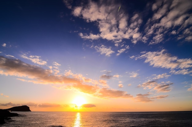 tropische zonsondergang