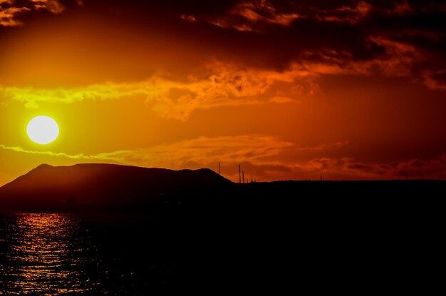 tropische zonsondergang