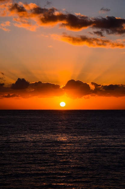 tropische zonsondergang