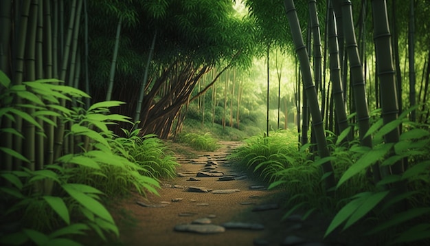 Тропи в бамбуковой роще