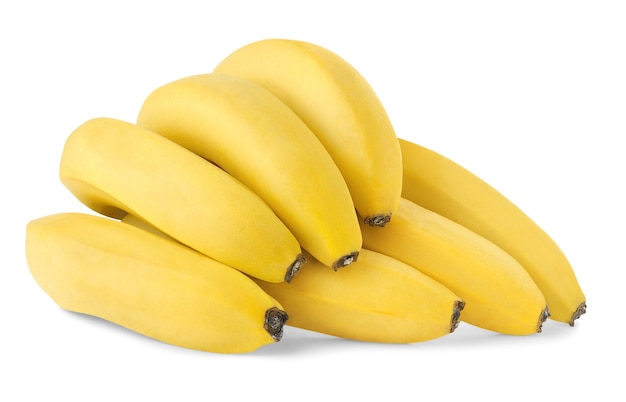 Tros bananen geïsoleerd op een witte achtergrond