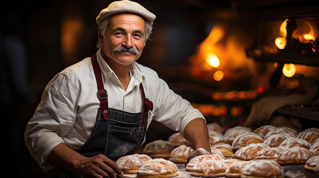 Trotse bakker in FlourDusted Bakery