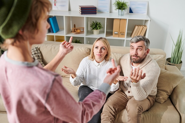 Troubled teenager fucking off parents