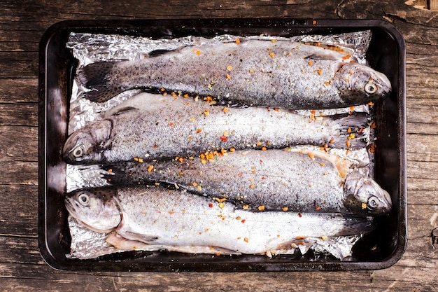 Trout for baking