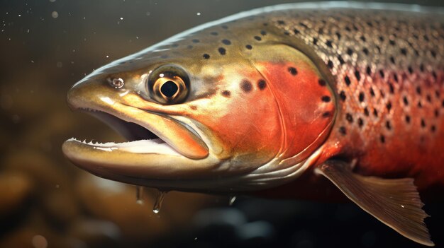 Trout close up