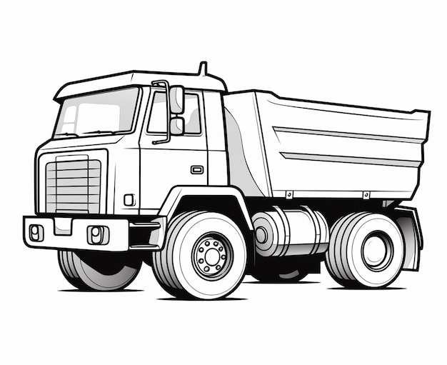 truck coloring page for kids transportation coloring pages printables