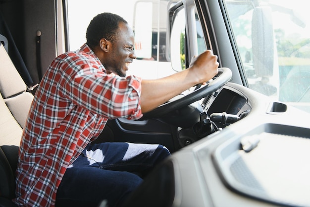 Truck driver gets angry while driving