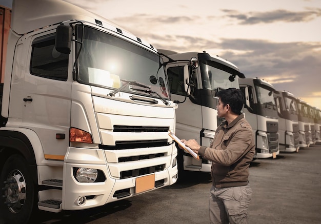 Autisti di camion controllo della lista di controllo per la manutenzione del semirimorchio ispezione sicurezza dei camion logistica