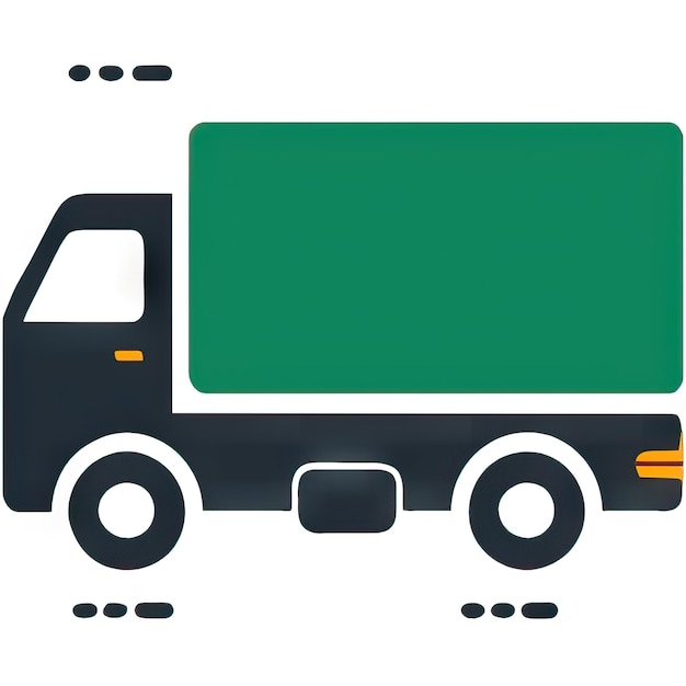 Photo truck icon with simple design