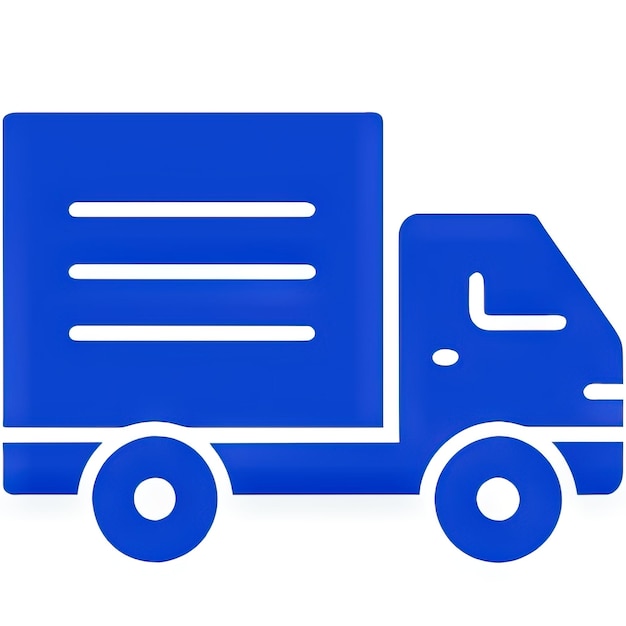 Photo truck icon with simple design