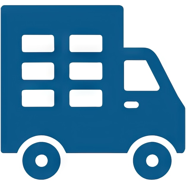 Truck icon with simple design