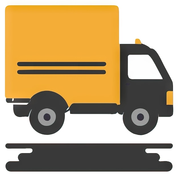 Truck icon with simple design