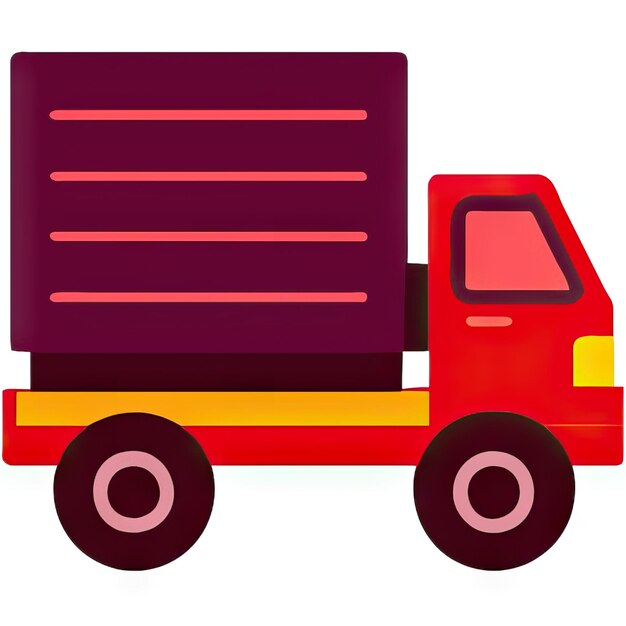 Truck icon with simple design