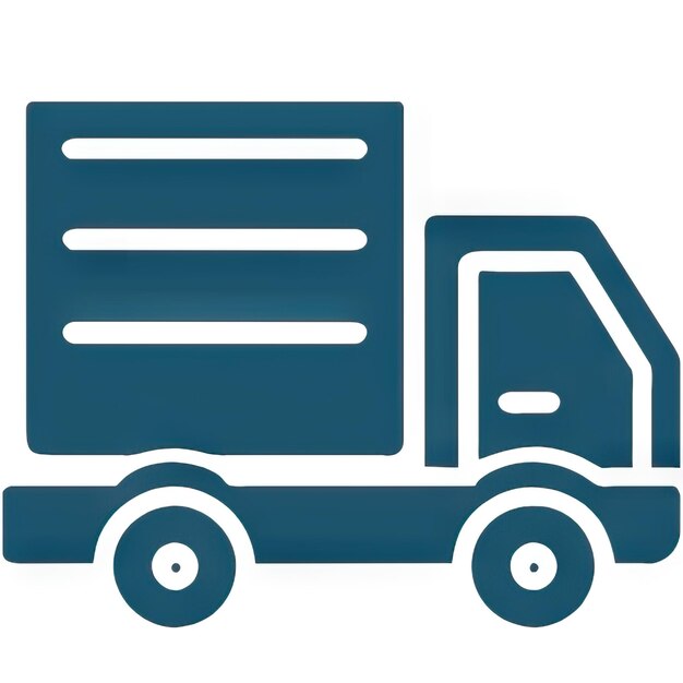 Truck icon with simple design