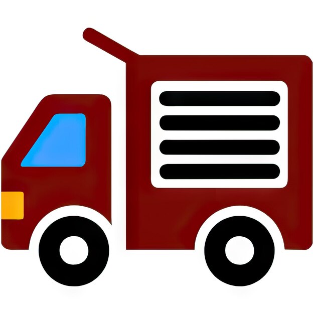 Truck icon with simple design