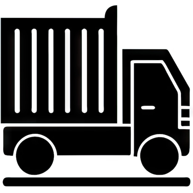 Truck icon with simple design