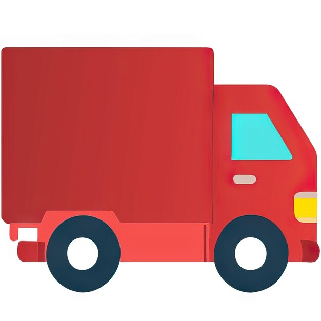 Photo truck icon with simple design