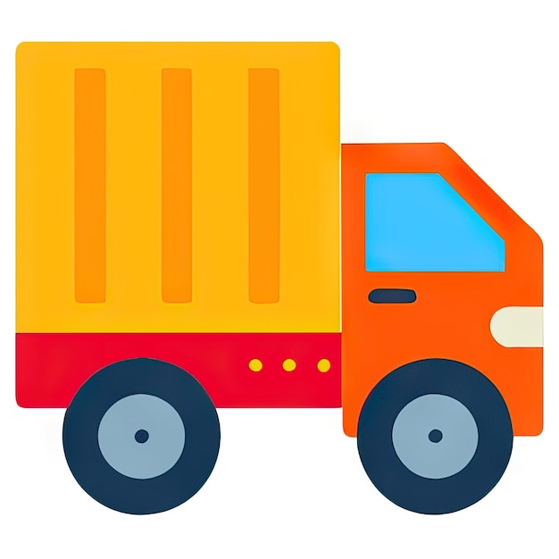 Truck icon with simple design