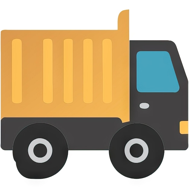 Photo truck icon with simple design