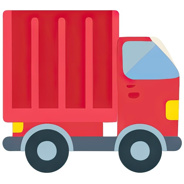 Photo truck icon with simple design