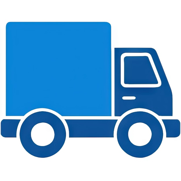 Photo truck icon with simple design