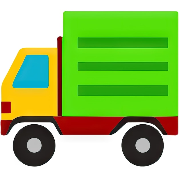 Photo truck icon with simple design