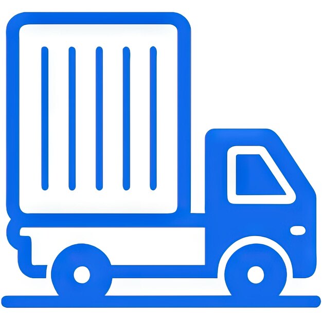 Photo truck icon with simple design