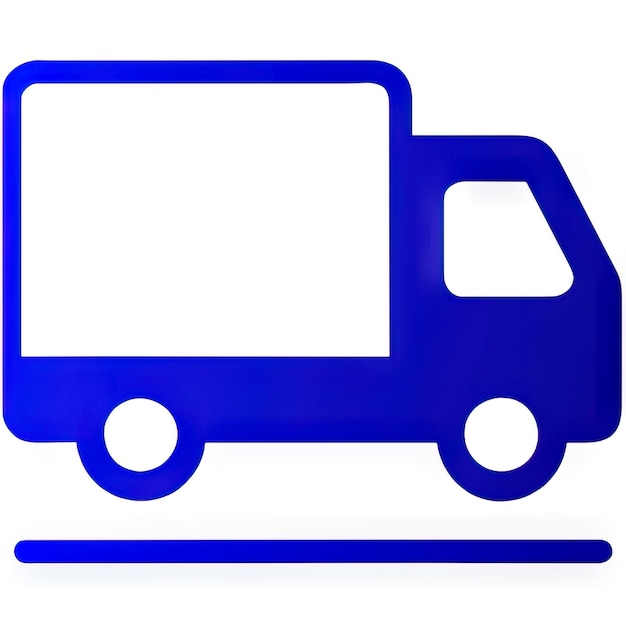 Photo truck icon with simple design