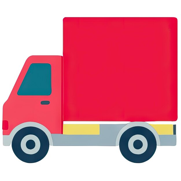 Photo truck icon with simple design