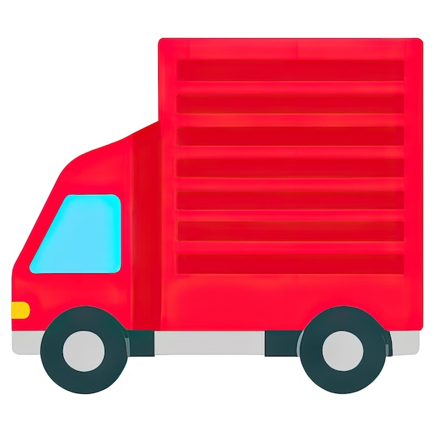 Foto icona di camion con un design semplice