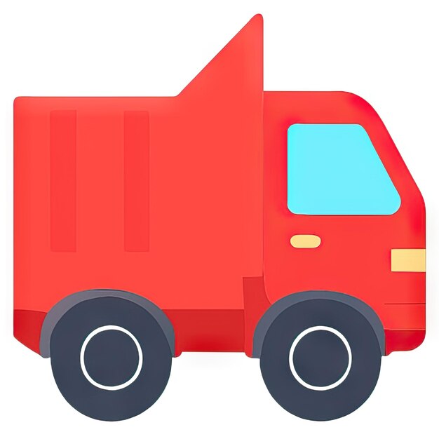 Photo truck icon with simple design