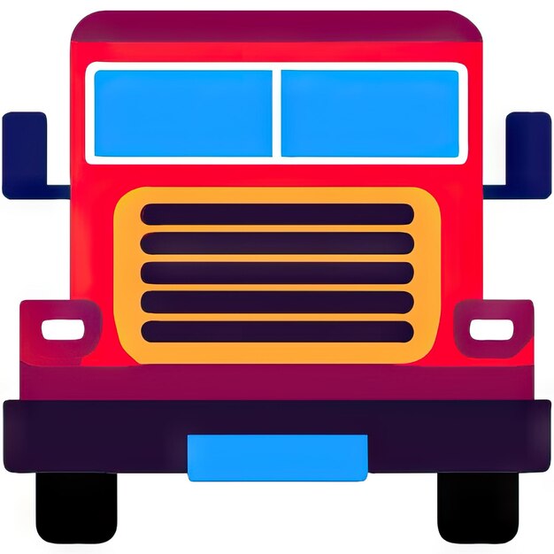 Truck icon with simple design