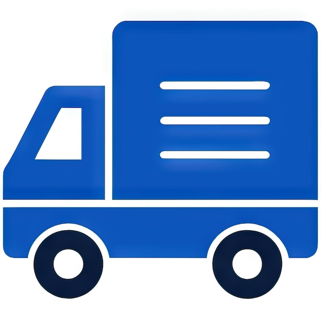 Photo truck icon with simple design