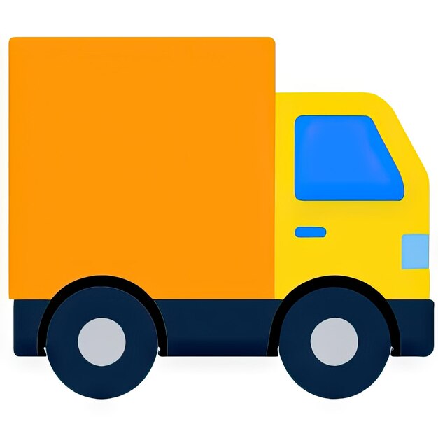 Truck icon with simple design