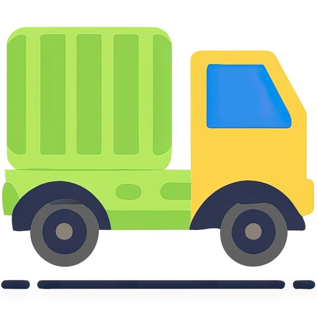 Photo truck icon with simple design