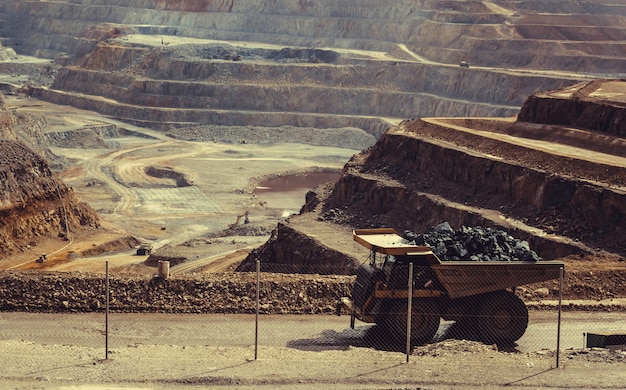 Photo truck in the mine