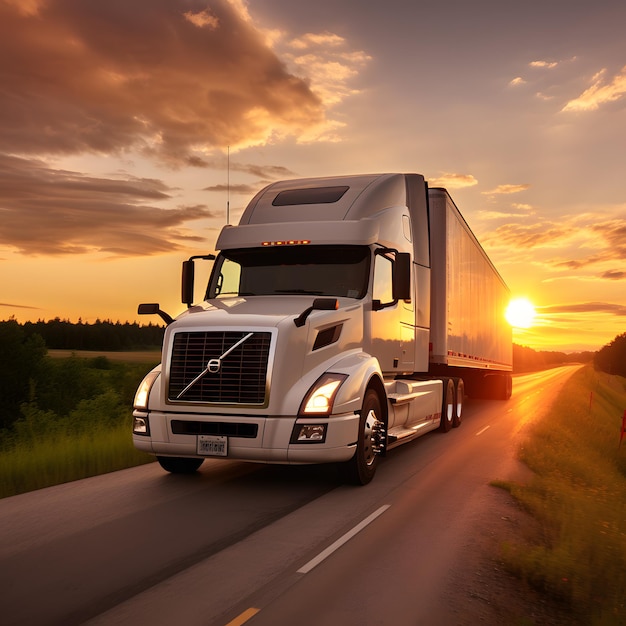 a truck on the road