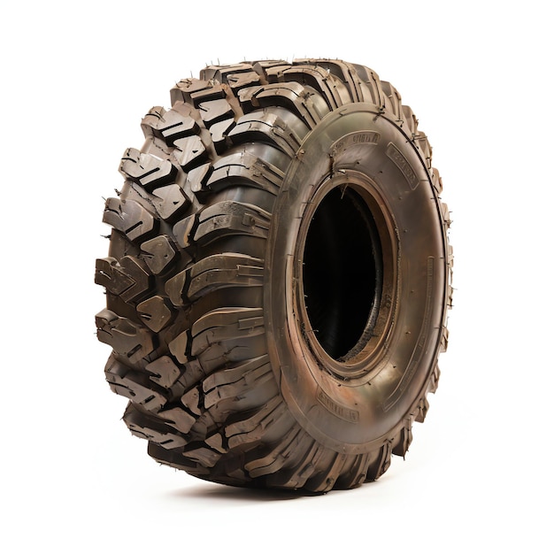 Photo truck tire isolated on white background