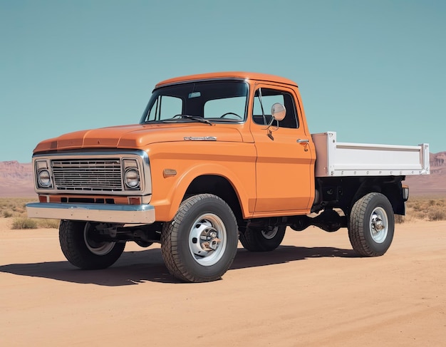 Truck vector on a neutral background