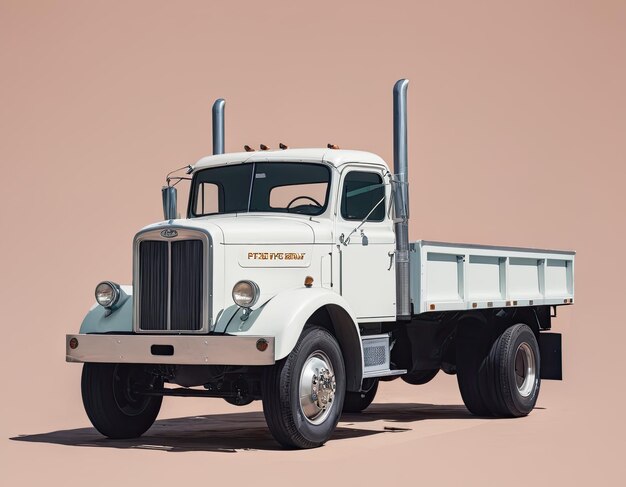 Photo truck vector on a neutral background